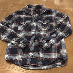 Old Navy Navy and Red Plaid Casual Shirt